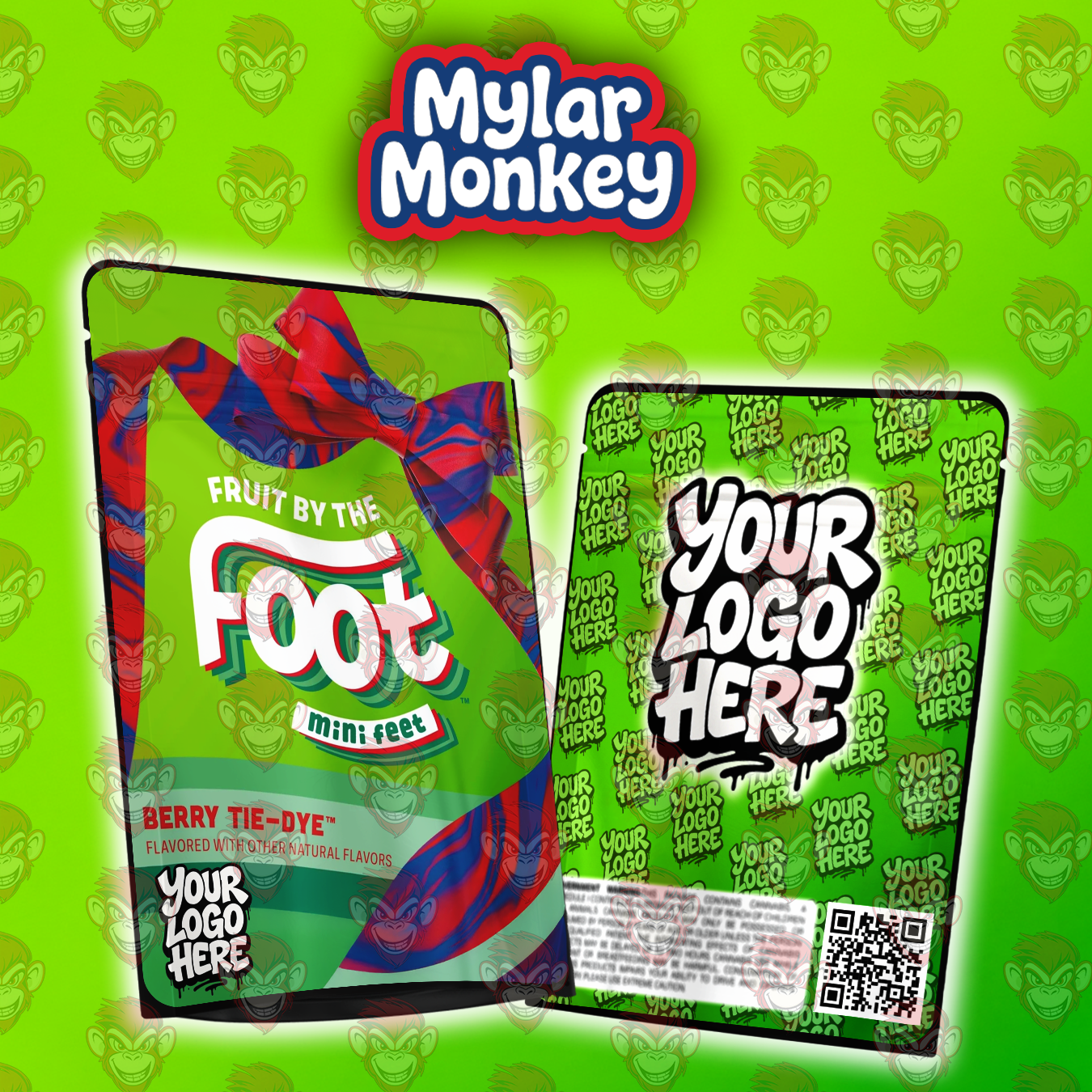 Fruit by the Foot Berry – Christmas Mylar Bag Design