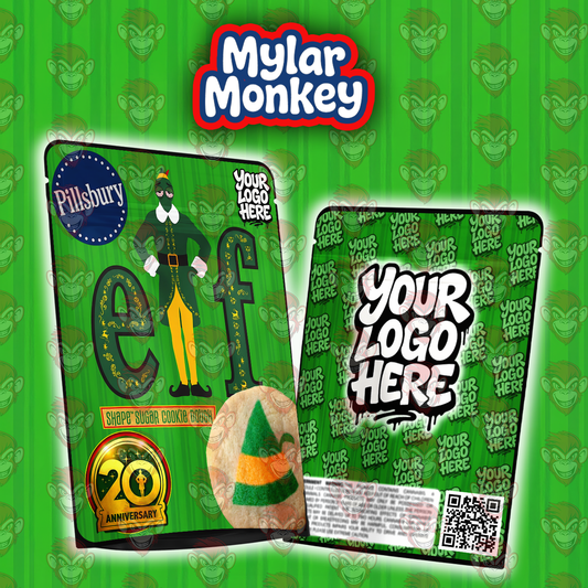 Elf Cookie Dough – Christmas Mylar Bag Design