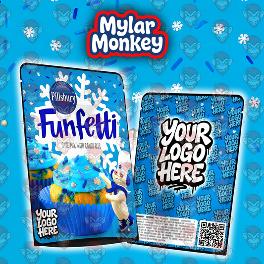 Funfetti Winter Cake – Christmas Mylar Bag Design
