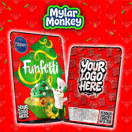 Funfetti Christmas Cupcake – Christmas Mylar Bag Design