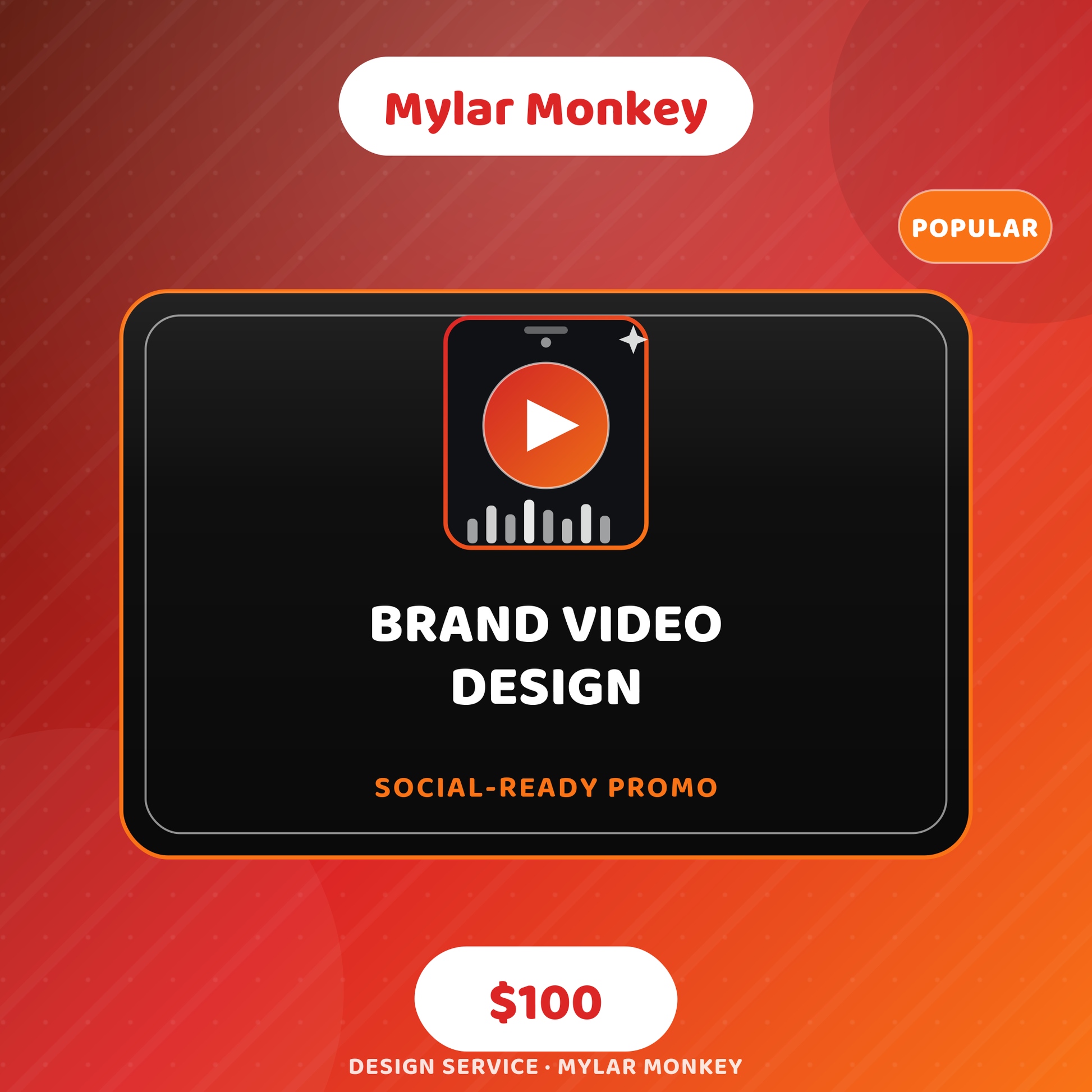 Brand Video Design - Mylar Monkey design service